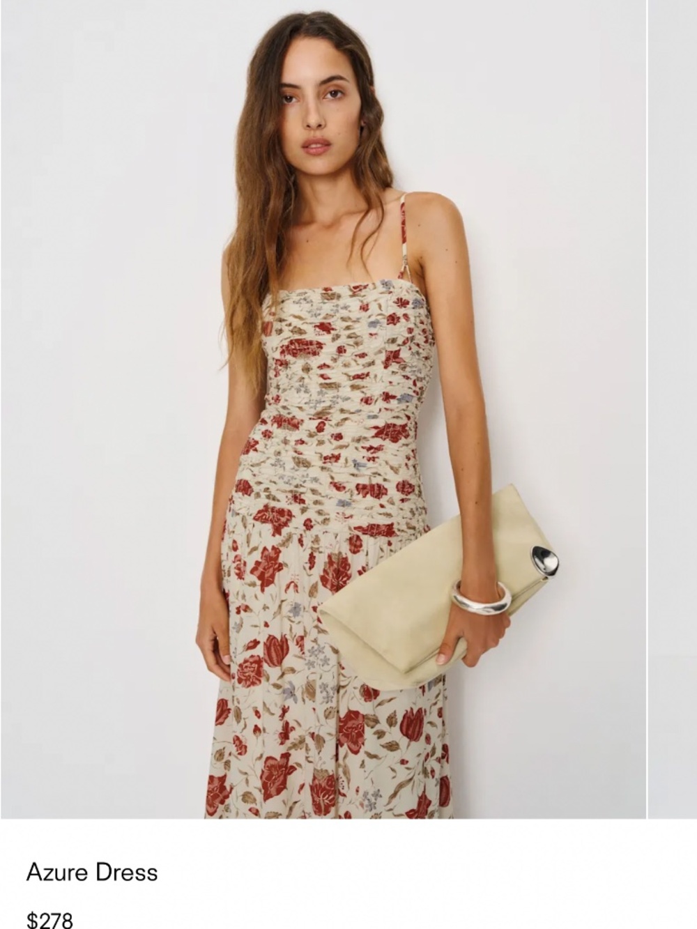 Reformation Azure Dress Ivory - Size 8